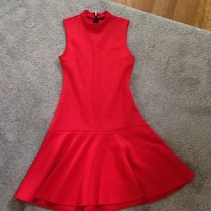 H&M Dresses - Orange H&M scuba material dress H&M Dresses - Orange H&M scuba material dress