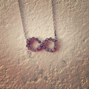 Sterling silver infinity necklace