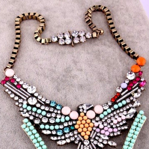 Get into Spring Accessories!  Rhinestone Necklace - Picture 2 of 3