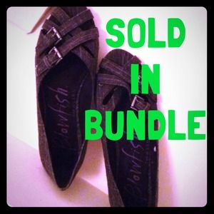 👟 BRAND SPANKIN NEW DARK GREY FLATS 👟