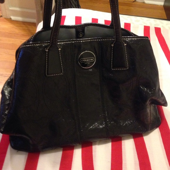 Coach Handbags - Coach shiny leather bag