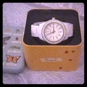 Fossil white watch
