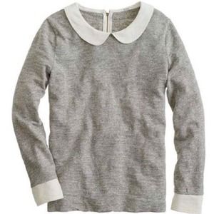 JCrew Peter Pan Collar Knit Shirt