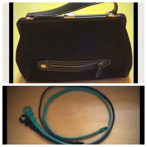 Tommy Hilfiger black purse + belts bundle