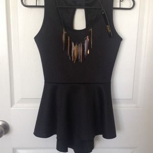 Brand new peplum top