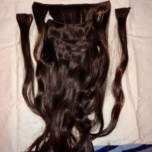 24 in Chocolate Brown Hair Extensions