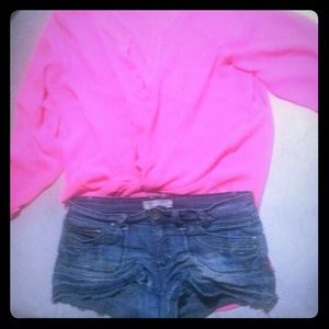 Shorts and a half shirt