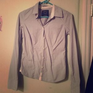 American eagle blue oxford