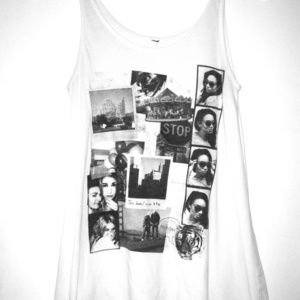 Hipster-Chic White Tank Top