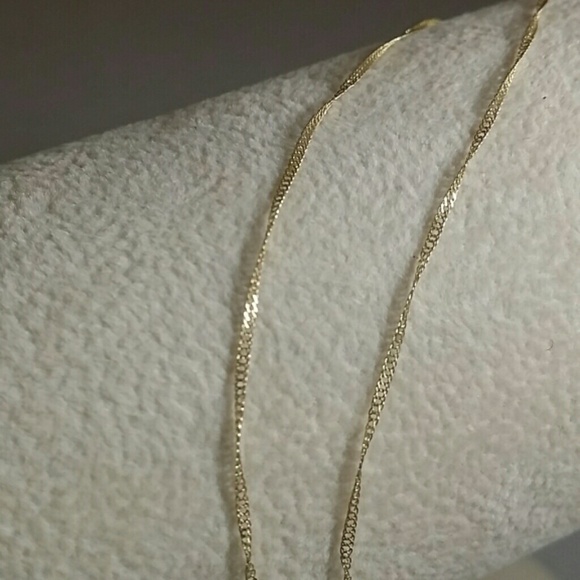 New! 14k gold singapore chain