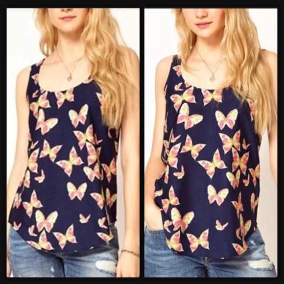 Tops - Butterfly Tank Top