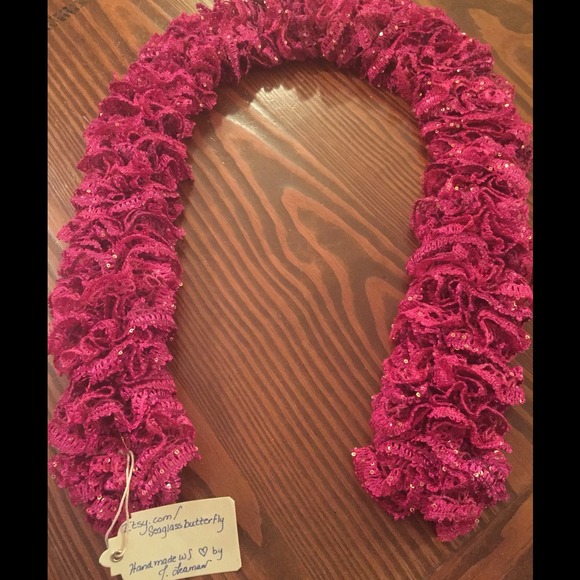 Hand Knit Scarf by Seaglassbutterfly