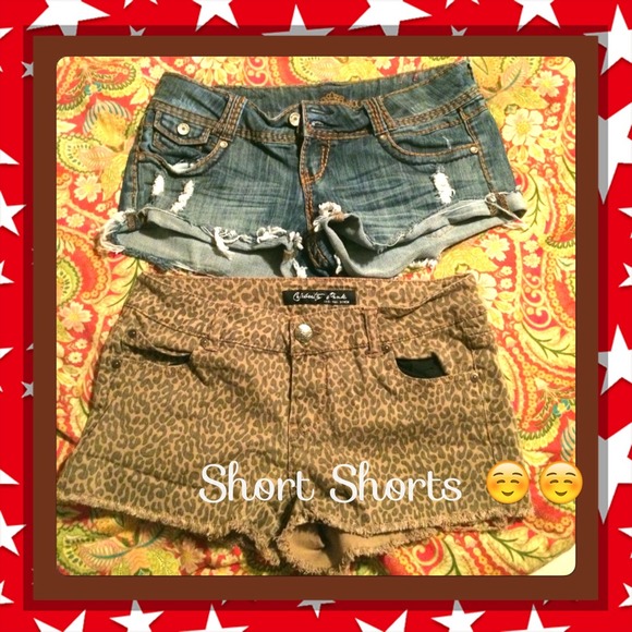 Cheetah print shorts