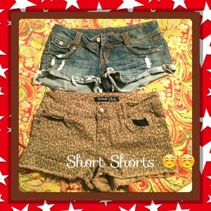 Cheetah print shorts