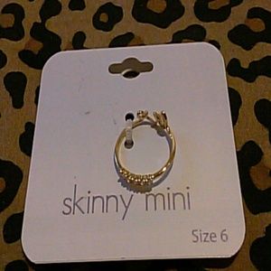 Skinny Mini double sided ring