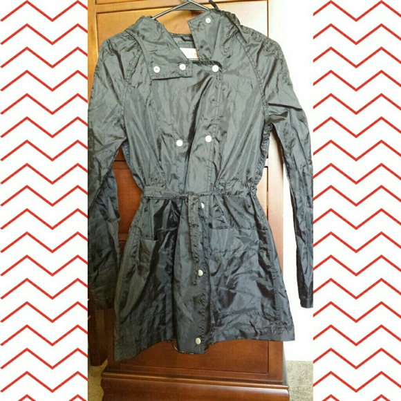 Black raincoat NWOT