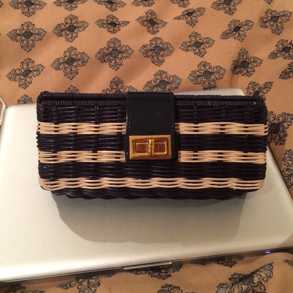 J. Crew Handbags - Jcrew blue and white clutch. Brand new!