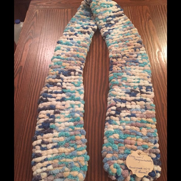 Hand Knit Scarf by Seaglass Butterfly Designs