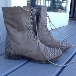 Studded Combat Boots