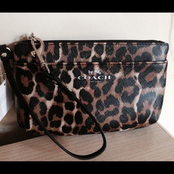 coach ocelot wristlet