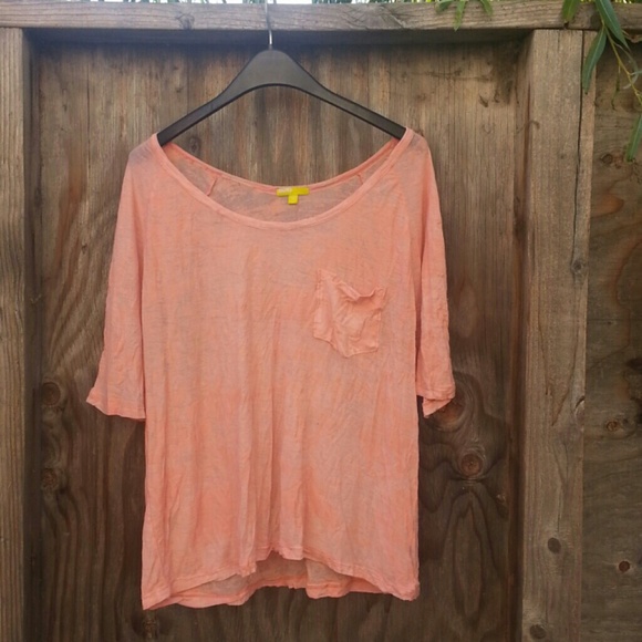 Burnout Coral Tee - Picture 1 of 4