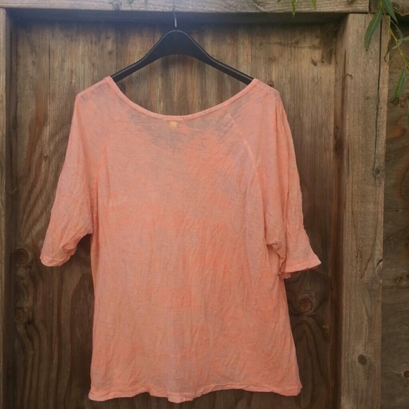 Burnout Coral Tee - Picture 2 of 4