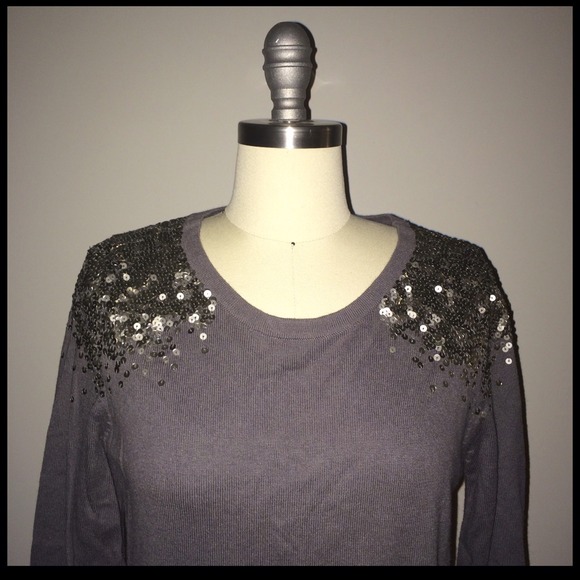 Grey H&M Divided sweater with sequins