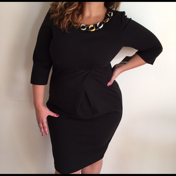 Dresses & Skirts - "Just Taylor" Black Dress with Chain Necklace