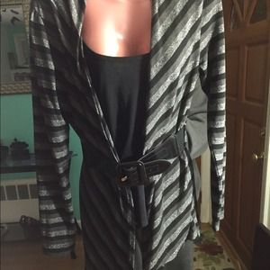 Sparkly black/silver/gray top.