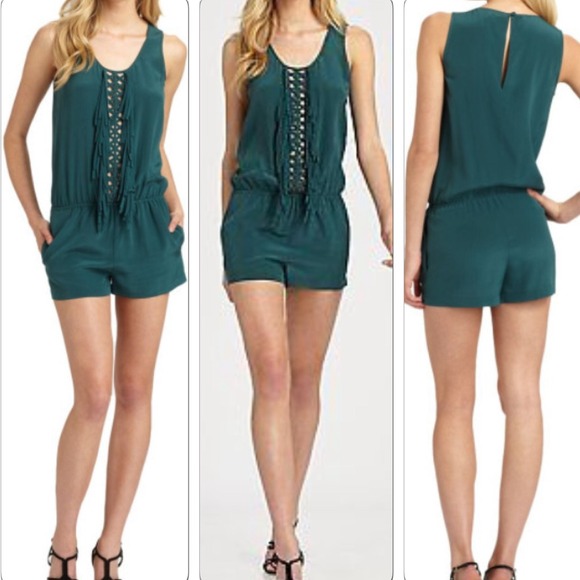 BCBGMaxAzria Pants - BCBG Fringe Fern Romper
