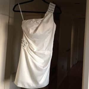 Sexy White studded dress