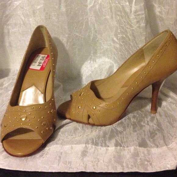 ✂Reduced Michael Kors Peep Toe Camel  Shoes✂️