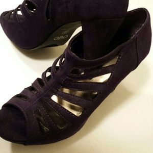 Plum purple heels