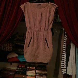 Camel colored dress.