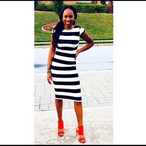 Zara red open toe heel.