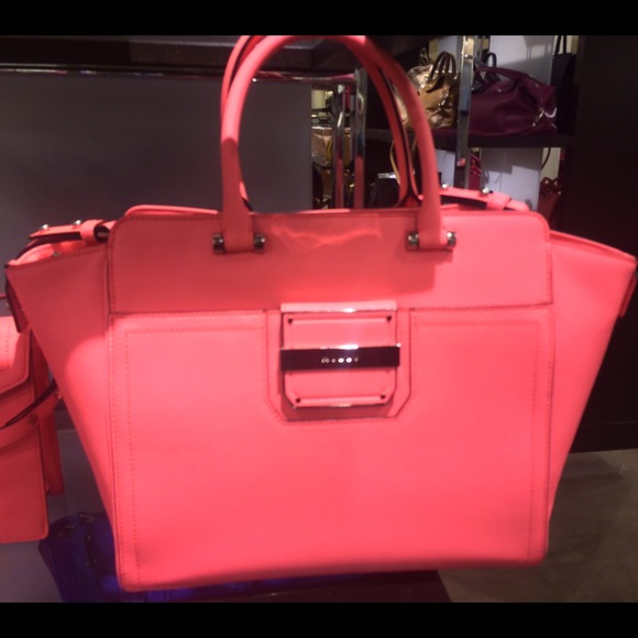 Milly Handbags - Milly neon coral Colby bag