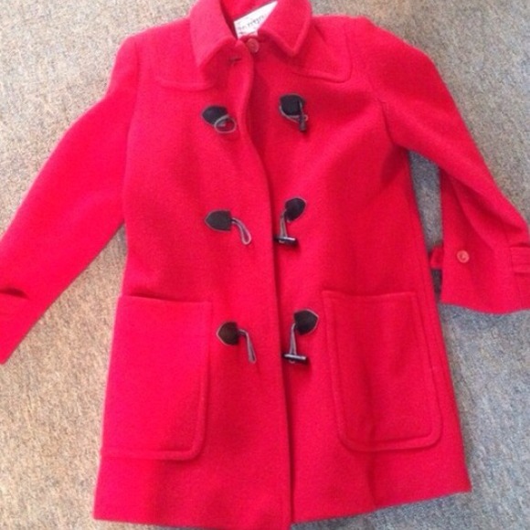 Vintage red peacoat