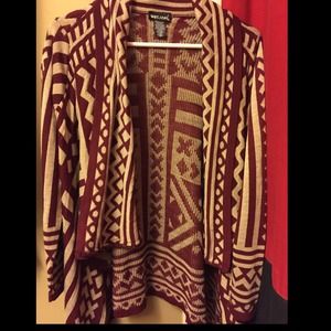 Tribal print cardigan
