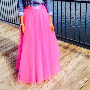 Space 46 Bright Pink Floor-Length Tutu Skirt!