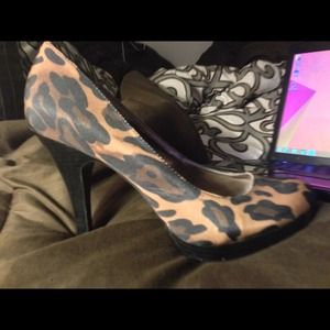 Cheetah print heels