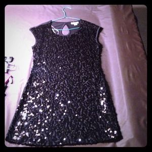 Sparkly black Belle Du Jour party dress