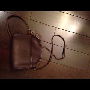 Coach dark brown crossbody