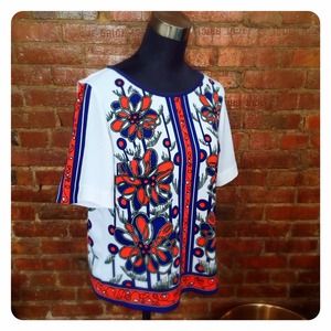 Vintage Tops - HALF OFF SALE | Vintage 60s Print Top Vintage Tops - HALF OFF SALE | Vintage 60s Print Top