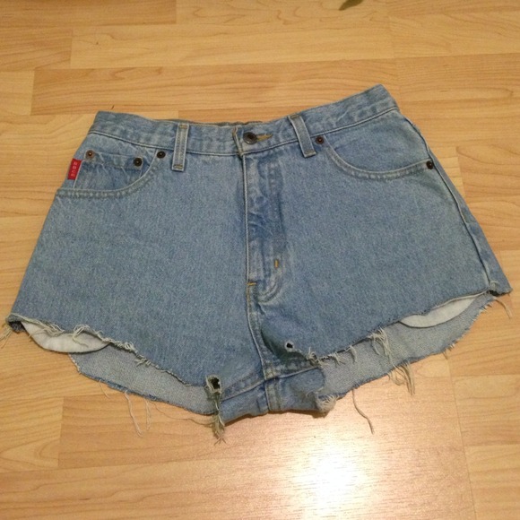 old school high waisted shorts
