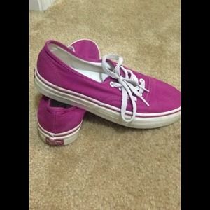 Magenta vans