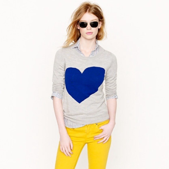 J. Crew tippi heart sweater