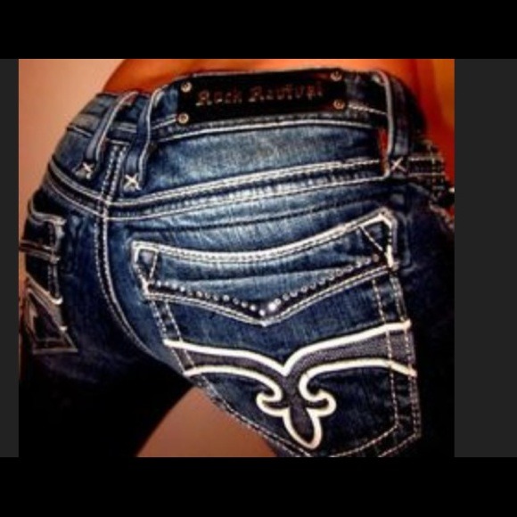 ISO-   ROCK REVIVAL JEANS