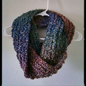 Knitted "Multi" Colors Infinity Scarf