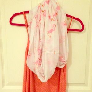 Flamingo infinity scarf