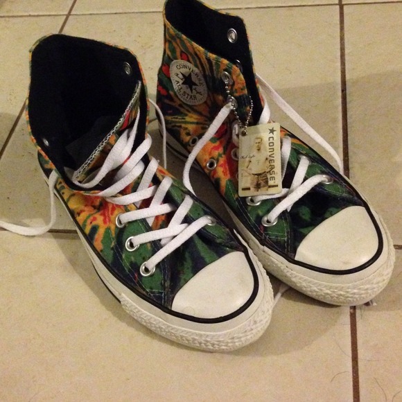 Tie-dye Converse Chuck Taylor high tops